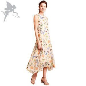 PANKAJ & NIDHI Beaded Butterfly Garden dress